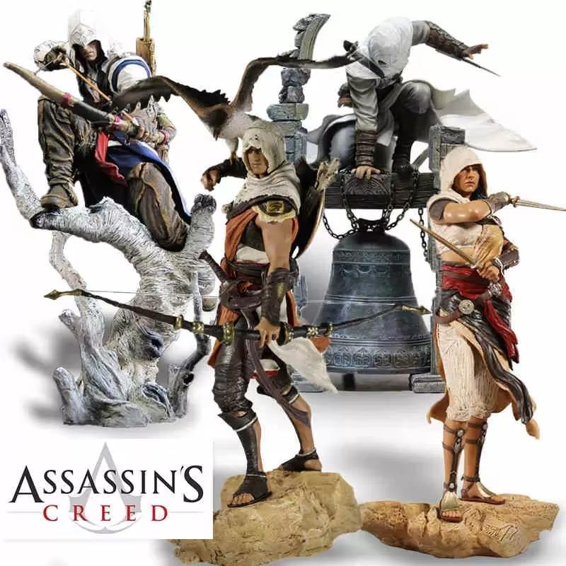Activating Toys Game Assassins Creed Origins Action Figure Kenway Connor Edward James Figuras Toy Anime Peripheral Model Ornament Gk Statue Gift