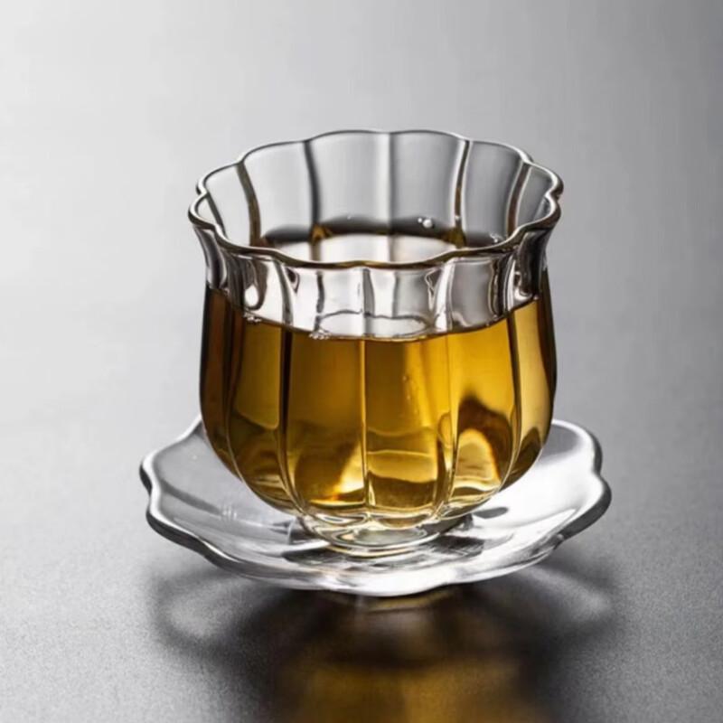 Японский стеклянный кувшин для чая Ting Le с рифлением