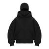 Y2k Vintage Winter Streetwear Couple Tops Balaclava Integrated Hoodie Men Soild Color Ninja Pullover Hip Hop Splicing Sweatshirt