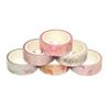 6 Rollen Washi Tape Set Floral Goldfolie Washi Masking Tape 15 mm breit Pflanze Blätter Blume Dekorativ