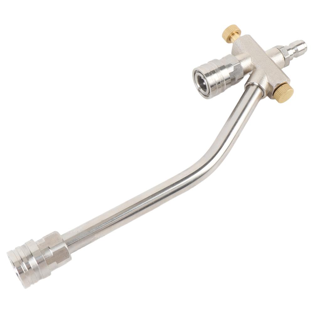 Dual Connector Accessory for Pressure Washer Foam Cannon 1 4 Inch Quick Connect Double Tip Attachment for Car