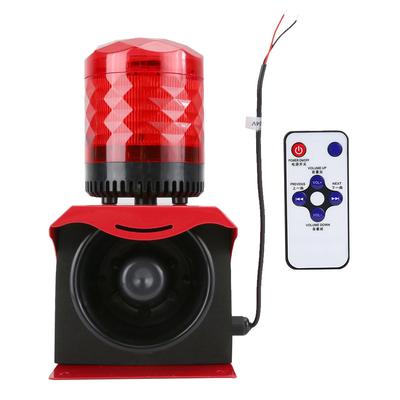 12-24V Industrial Waterproof Fire Horn Siren Alarm Audible Visual Sound Warning Alarm Speaker