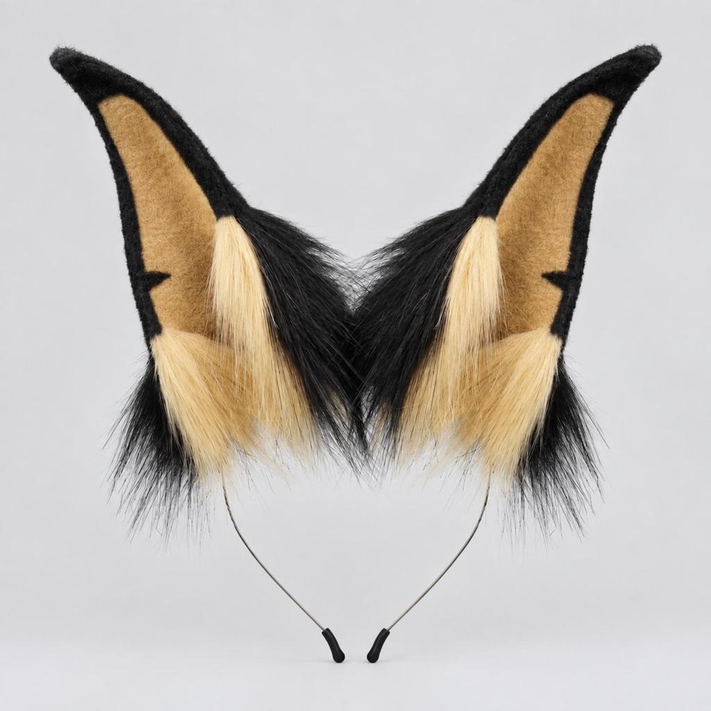 Faux Animal-Ear Headband Flexible Animal Ears Fuzzy for Cosplay