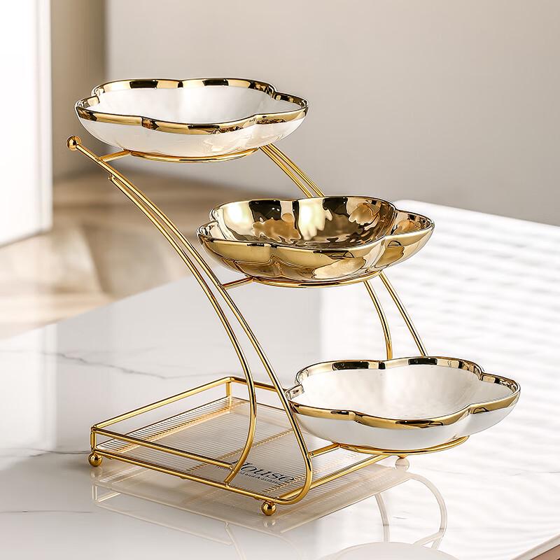 

Luxury Ceramic Multi-Tiered Serving Platter