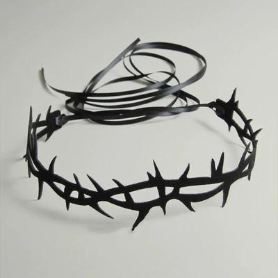 Black Lace Velvet Thorn Gothic Necklace for Women Punk Rock Choker Necklace Long Ribbon Party Sexy Necklaces Y2K  Gifts