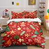 Merry Christmas Gingerbread Design Bedding set (1 duvet cover, 2 pillowcases, duvet not included)