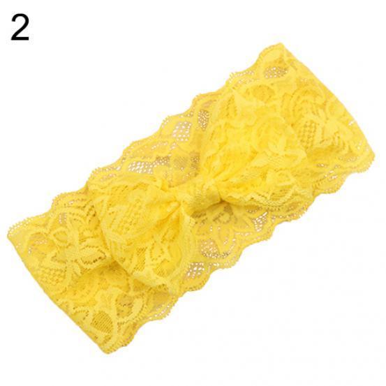 Kids Baby Girl Toddler Lace Bowknot Headband Hair Band Headwear Accessories