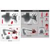 Halloween Shopping Mall Window Ghost Horror Sticker Explosion Halloween Party Decoration Blood Handprint Static Sticker