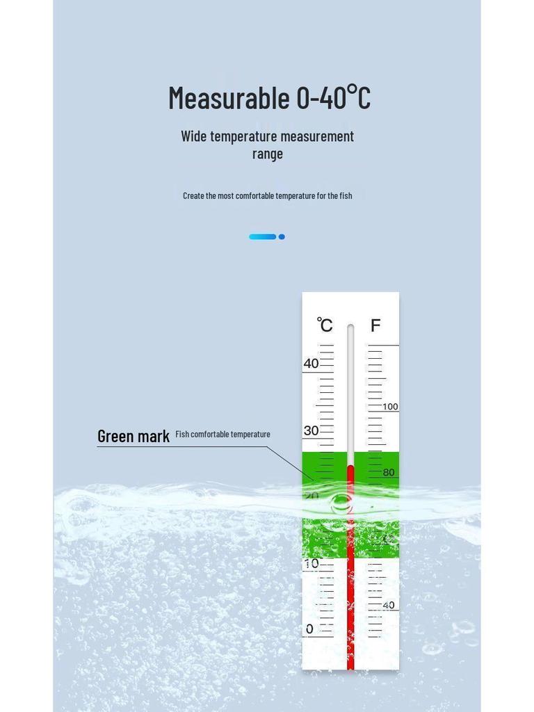 High-Precision Waterproof Suction Cup Aquarium Thermometer for Fish, Turtle, and Plant Tanks