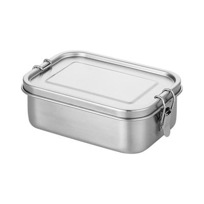 Scatola Pranzo in Metallo da 850ML con Scomparti Contenitore Pranzo in Acciaio Inossidabile Scatola Pasto Riutilizzabile per Casa Ufficio e Scuola
