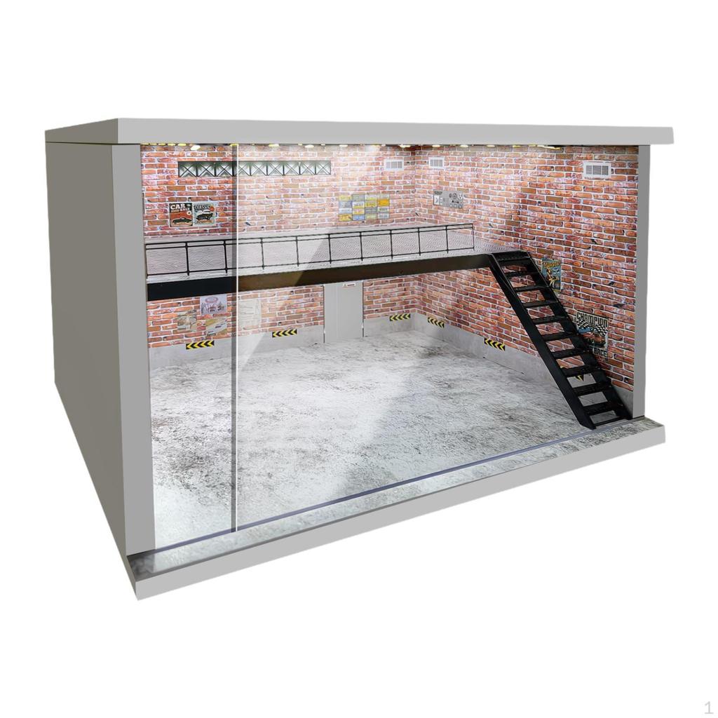 1/64 1/36 1/32 Scale Car Model Display Stand Acrylic Case for Collectors Parking Area