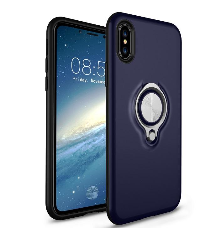 

Автомобильный чехол-держатель с кольцом для IPhone X 7 8Plus 6 6s 7 8 5 5S SE 6s Plus чехол для телефона samsung S9 A8 A8 + (2018) For IPhone 7 8 темно-синий