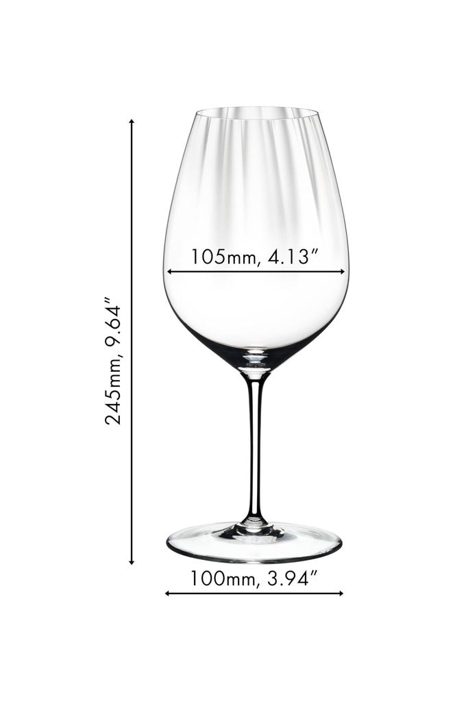 Authentic RIEDEL Performance Red Wine Glass Pair Set, Cabernet/Merlot, 834ml, 6884/0