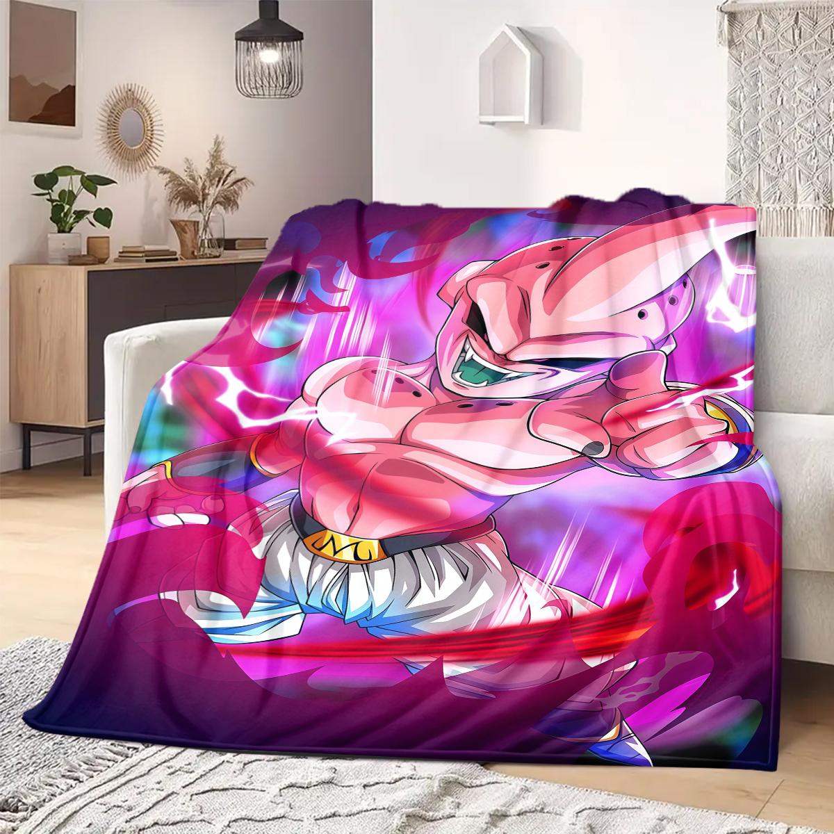 

Majin Buu Print Blanket Warm Comfortable Flannel Blanket Suitable for Bedrooms,Sofas, Beds,Chairs,Travel -QIAO56 75x90cm