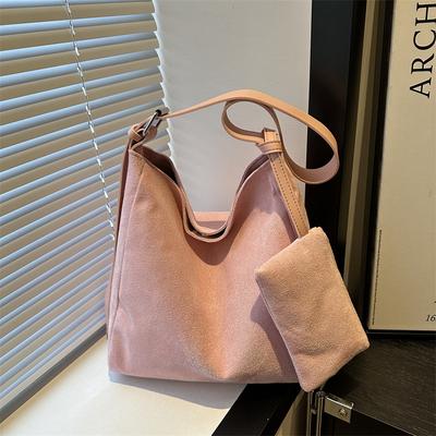 2025 New Korean Niche Design Underarm Retro Winter Lazy Wind Large Capacity Tote Bag Soft Leather Shoulder Bag