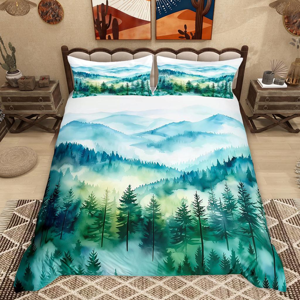 Comforter Homewish Modern Minimalist Abstract Simple Art Bedding Set Botanical Plant Leaves Comforter Set