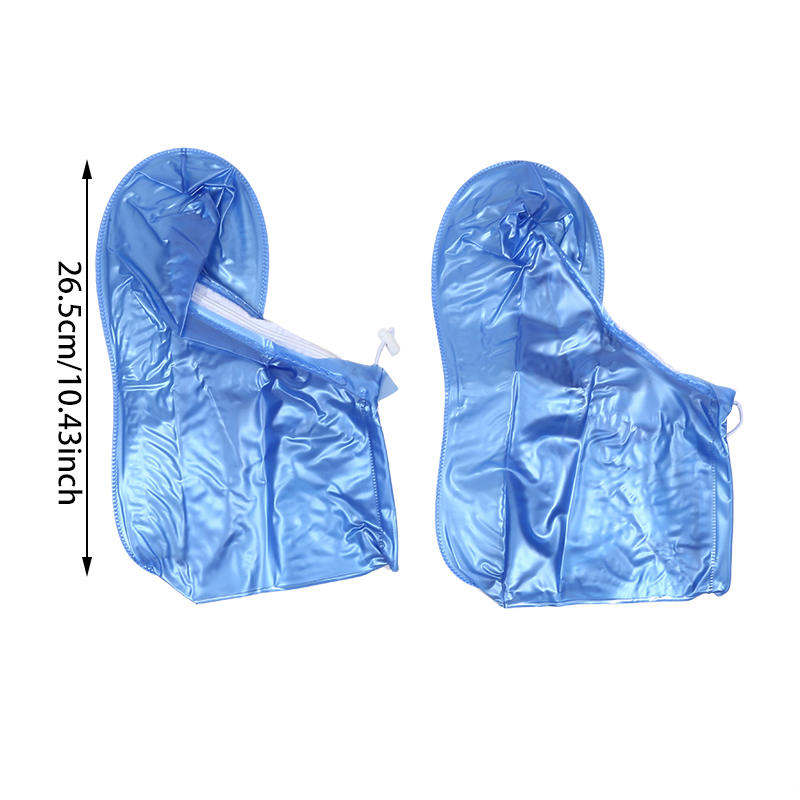 1Pair Anti-slip Wear-resistant Shoe Covers Outdoor Cycling Reusable Foldable Rain Shoe Protectors for Women Men