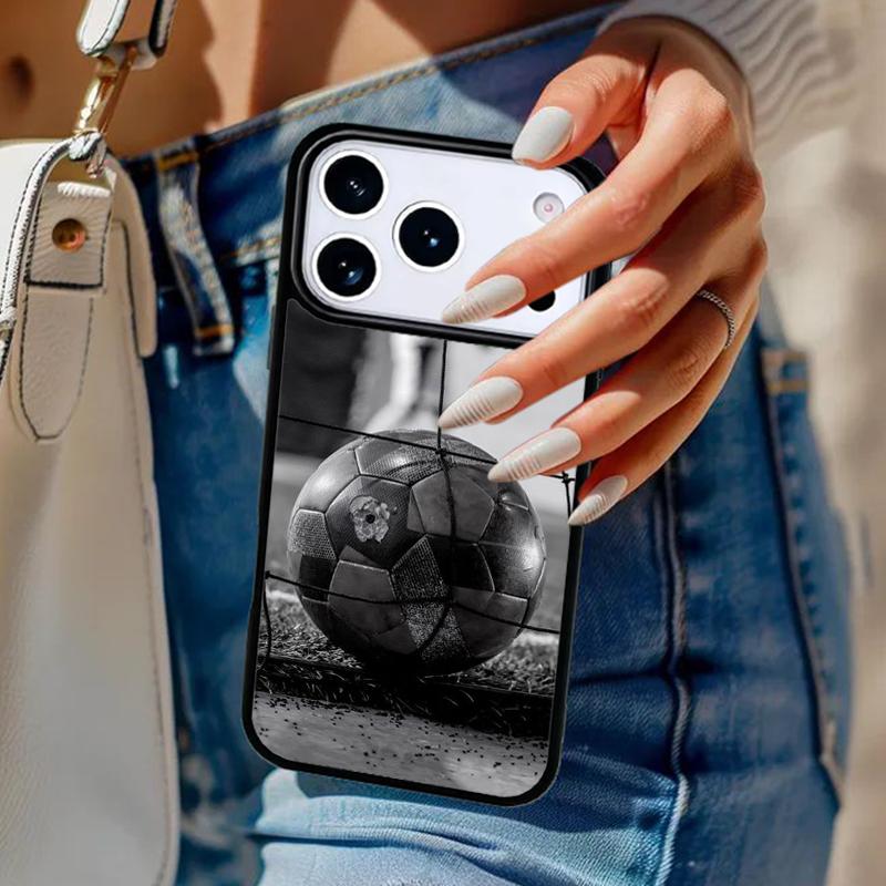 Football Phone Case For iPhone 17 Air 14 15 13 12 Max Cover For Apple 14 15 16 16e 11 Pro Max Plus Coque