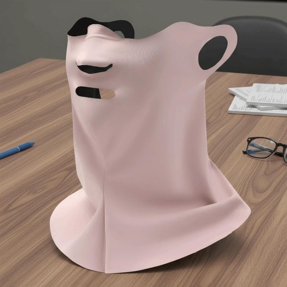 Polyester Face Sun Protection Elastic Breathable Sunshade Mask Daily Neck Sunscreen Mask  Summer