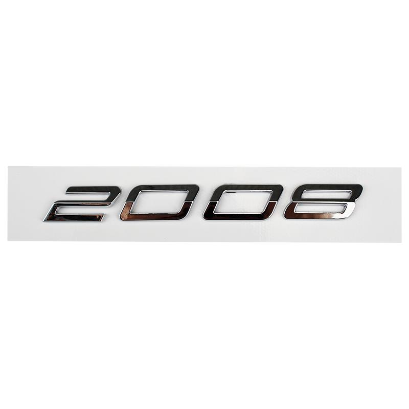 1pc Car 3D ABS Letters Logo Decals Sticker For 2008 3008 4008 5008 2023 2024 2025 Car Trunk Alphabet Emblem Badge Stickers