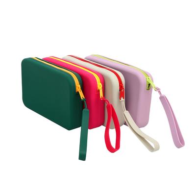 High-Capacity Travel Makeup and Toiletries Organizer Suitcase with Menstrual Pad Pocket