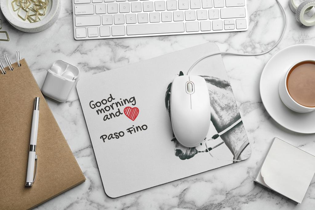 Paso Fino - Art-Dog markasından baskılı mouse pad, atlı kişiselleştirilmiş pad, ofis çalışanı için benzersiz alet