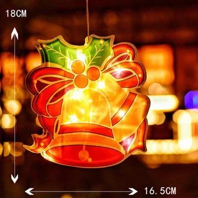 LED Christmas Decoration Suction Cup Light, Santa Claus Snowman Shaped Light, Christmas Shop Window Decoration, Home Decoration