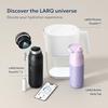 LARQ Granite White Bottle Filter - 500ml Water Bottle with Filter, Keeps Water Cold & Hot (Vacuum Flask), Removes Lead, Heavy Metals, Chlorine, and Ot
