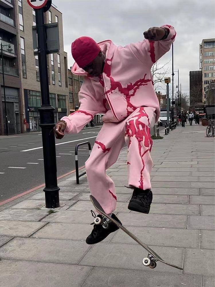 

«Толстовка с капюшоном и ретро-принтом 2025 года — утолщенная, свободного кроя, для мальчиков» Medium