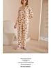 Women's Rayon Satin Four Seasons Rabbit Print Pajama Set - Comfortable, Casual, Loose Homewear