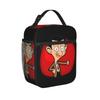 Borse Termiche per Pranzo Cartoon Mr Bean Borsa Frigo Riutilizzabile a Prova di Perdite Borsa Tote per Pranzo Scuola Viaggio Borsette per Cibo