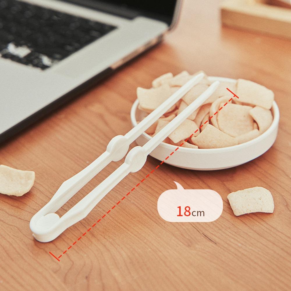 18 x 2cm Snack Tongs Plastic Plastic Tongs Sturdy Chip Tongs  Restaurant