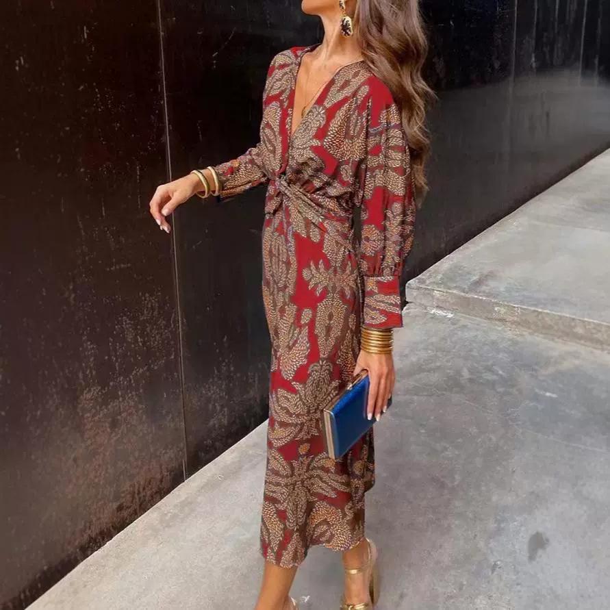 Printed Popular Women's Dress for International Markets