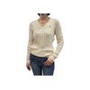 Polo Ralph Lauren SS23 Logo Embroidered V-Neck Solid Color Pullover Slim Knit Sweater Women sweater Off-White WMPOSWENC020658-101