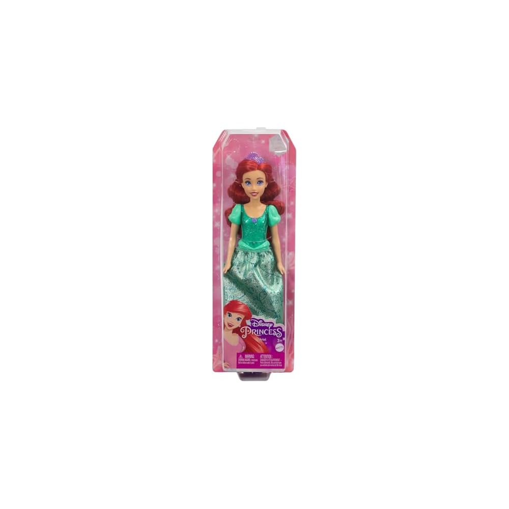 Mattel Disney Disney Princess Ariel Doll 100th Anniversary Celebration Dress-Up Toy for Ages 3 and Up