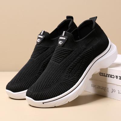 Women's Shoes Spring New Sports Shoes Women's Comfortable and Breathable Fly-woven Mesh Casual Shoes Women's Breathable and Comfortable