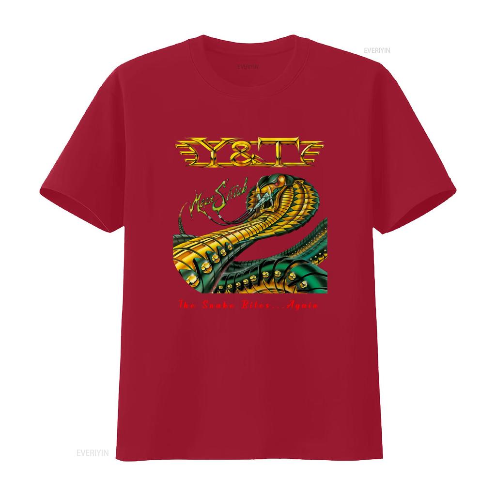 Y T Mean Streak Snake Bites Again Shirt for Men Cotton Black S 5XL vintage Washed Soft streetwear Unisex fashion Versatile