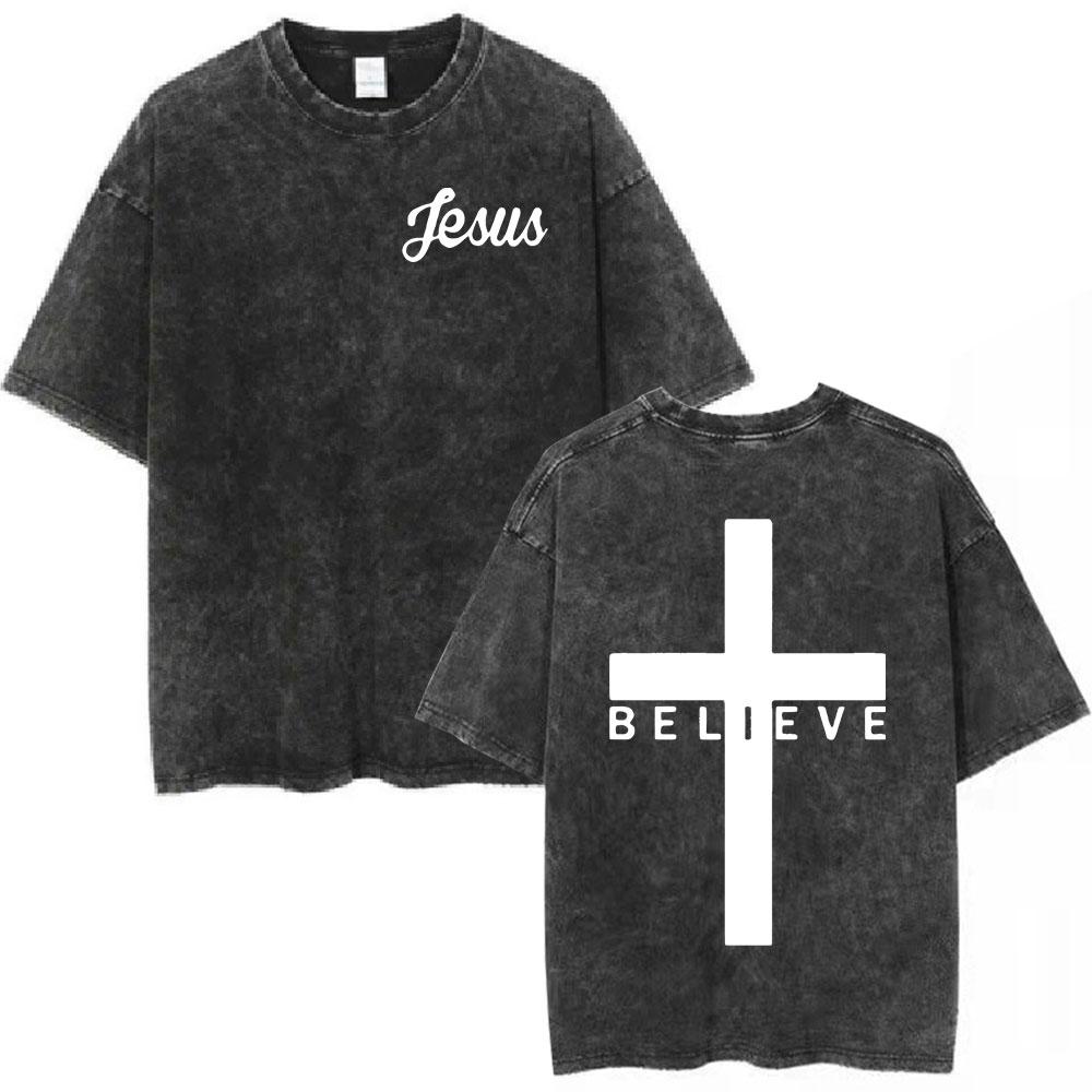 Salvation Jesus Paid It All T shirt Christian Bible Verse Mens Women Clothing Vintage Washed Tshirt Casual Cotton Tshirts Tops