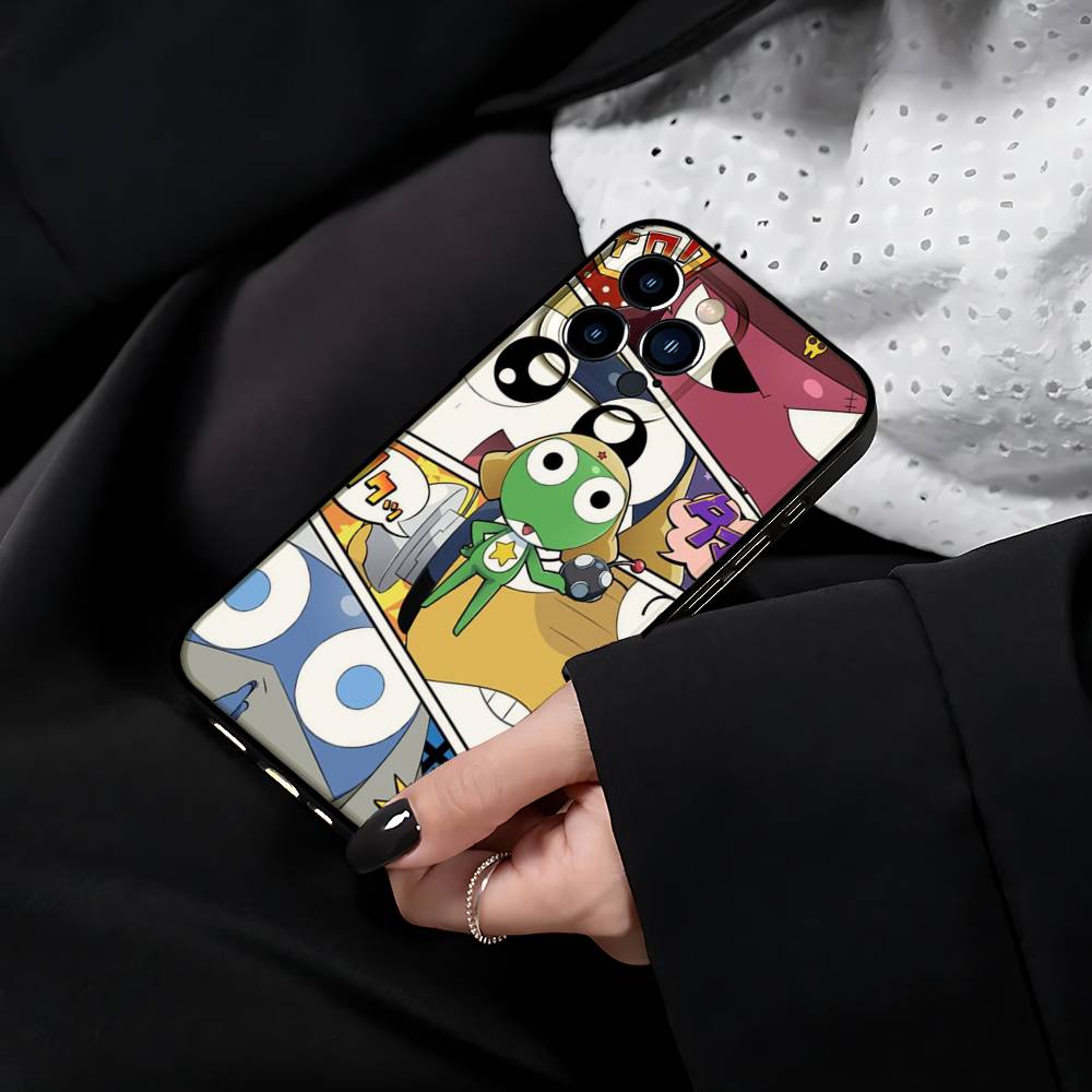 Funny Cartoon Keroro Gunsou Frog Phone Case For IPhone 17 15 Pro Max 14 Pro 12 11 13 Mini X XR XS 16 Plus SE Back Cover