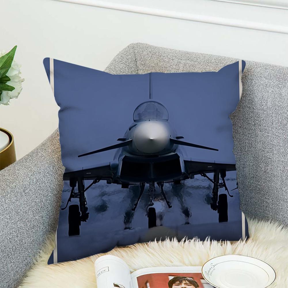 Modern Fighter Jets Cool Pillow Case For Car Sofa Decorative Home Double-sided Print Plush Square Throw Pillow Cushion Cover