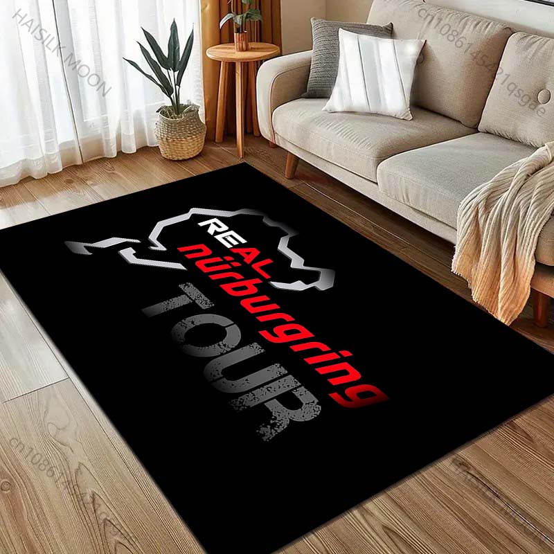 1 buc. Covor Pista Internațională F1 Nurburgring pentru Sufragerie Decor Acasă Covor Antiderapant pentru Dormitor Suprafață Mare Covoare Lavabile