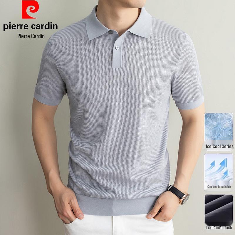 Pierre Cardin Men's Silk Blend Polo T-Shirt