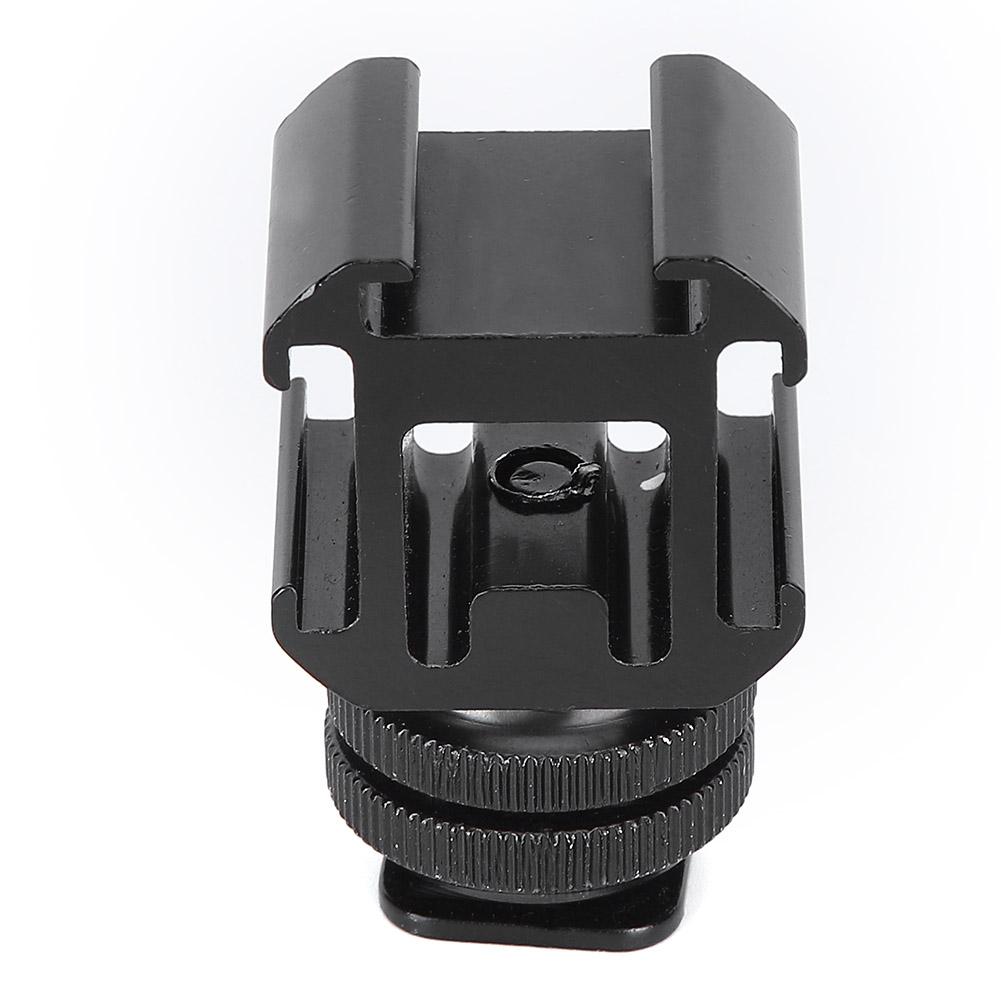1 4   Dual Layer Screw One for Three Hot Cold Shoe Base Fill Light Multifunction Bracket