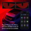 LED Matrix Panel with AI Voice Control, App Programmable Pixel Sign for Car with Flexible Scrolling Text & Animation Display