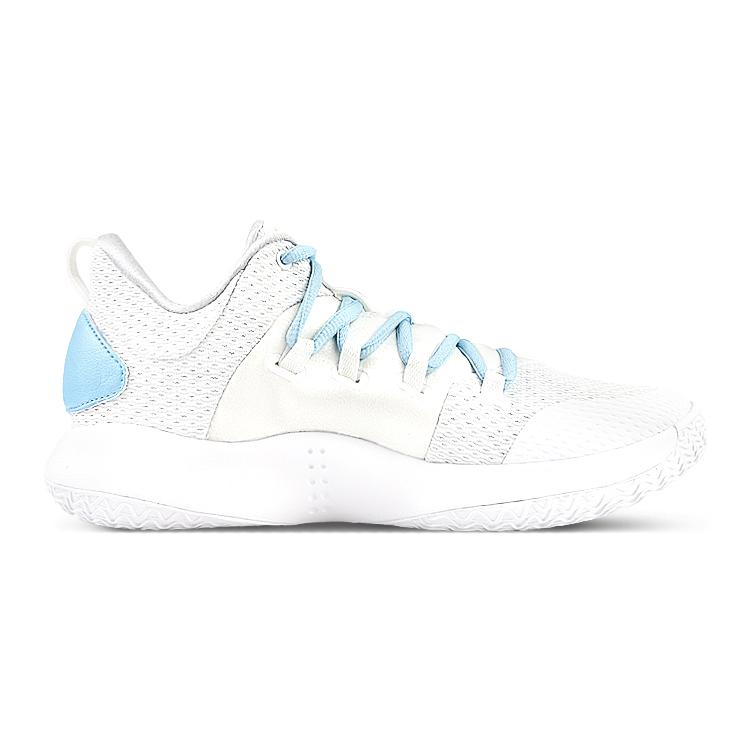 Nike Hyperdunk X Cushioning Slip Resistant Breathable Lightweight Low Top Basketball Shoes Men's White Blue AR0465-100(Team40-)