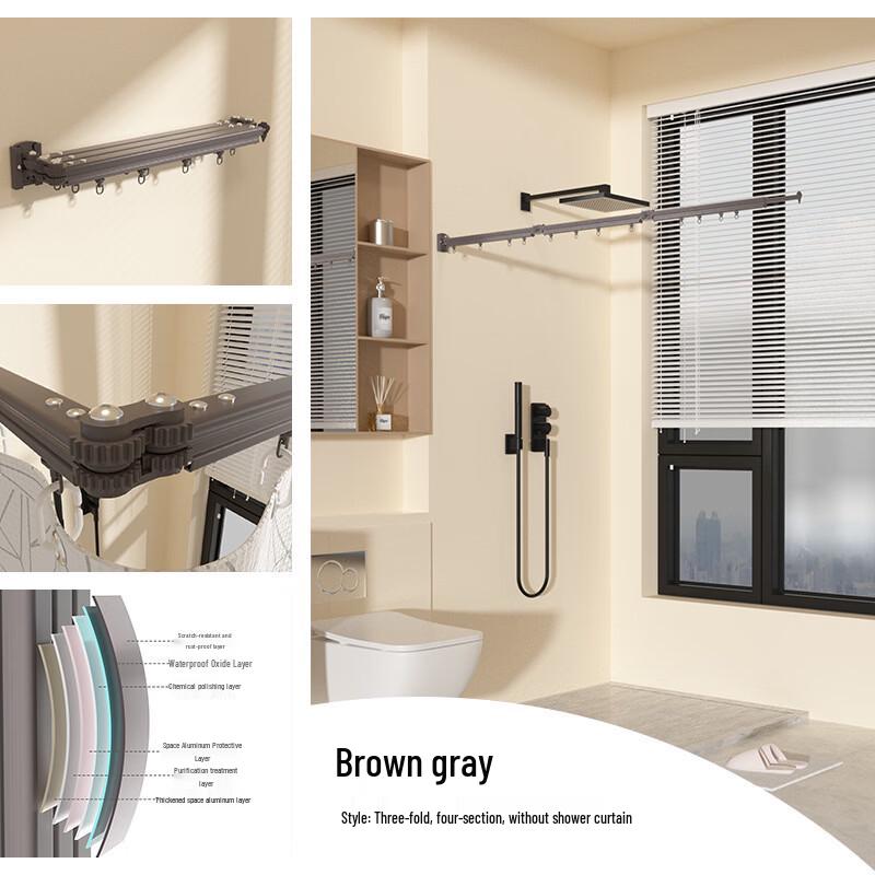 

Foldable Wet-Dry Separation Shower Partition
