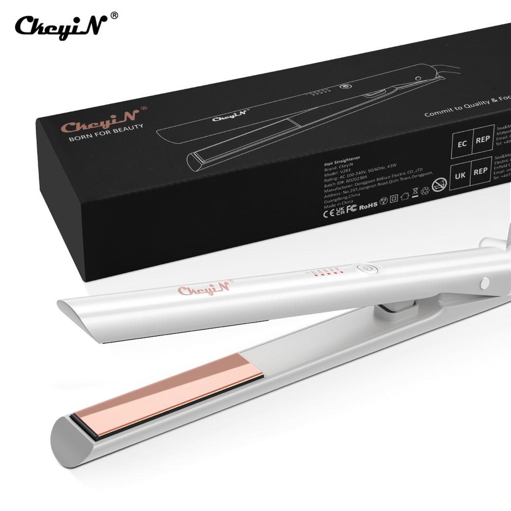 

Выпрямитель для волос CkeyiN, щипцы для завивки волос 2 в 1, керамические PTC, быстрый нагрев, регулировка 5 температур, инструмент для укладки волос, для влажного и сухого использования