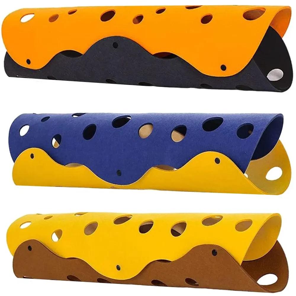 Foldable Cat Tunnel Pet Soft Comfy Felt Mat Kitten Cats Interactive Toy DIY Game Tunnels Rabbits Puppies Ferrets Tunnels Toys