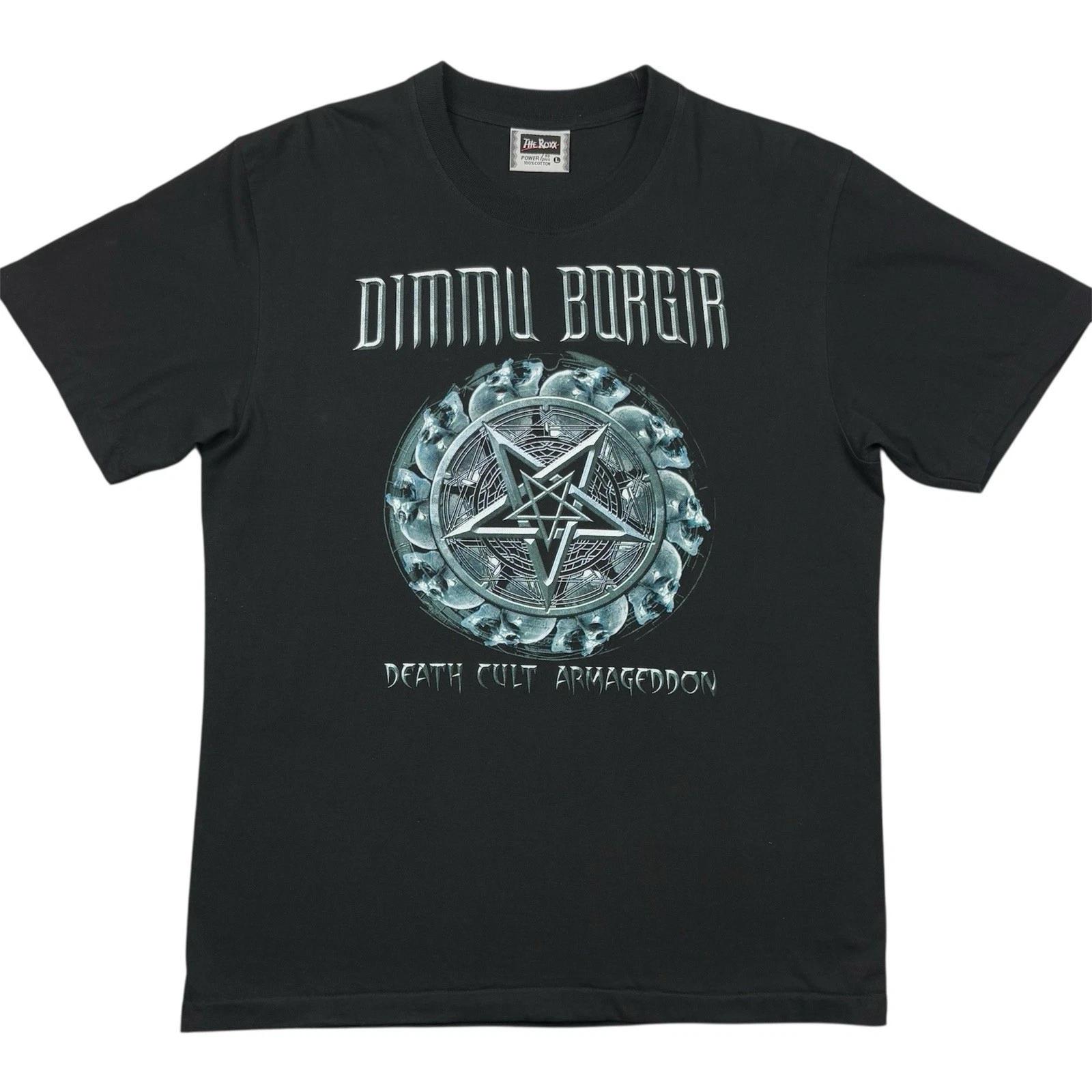 

Dimmu Borgir Death Cult Armageddon 100% Cotton T-shirt Mens Tees Top Mens Size L Black Metal Band Tee Y2K S