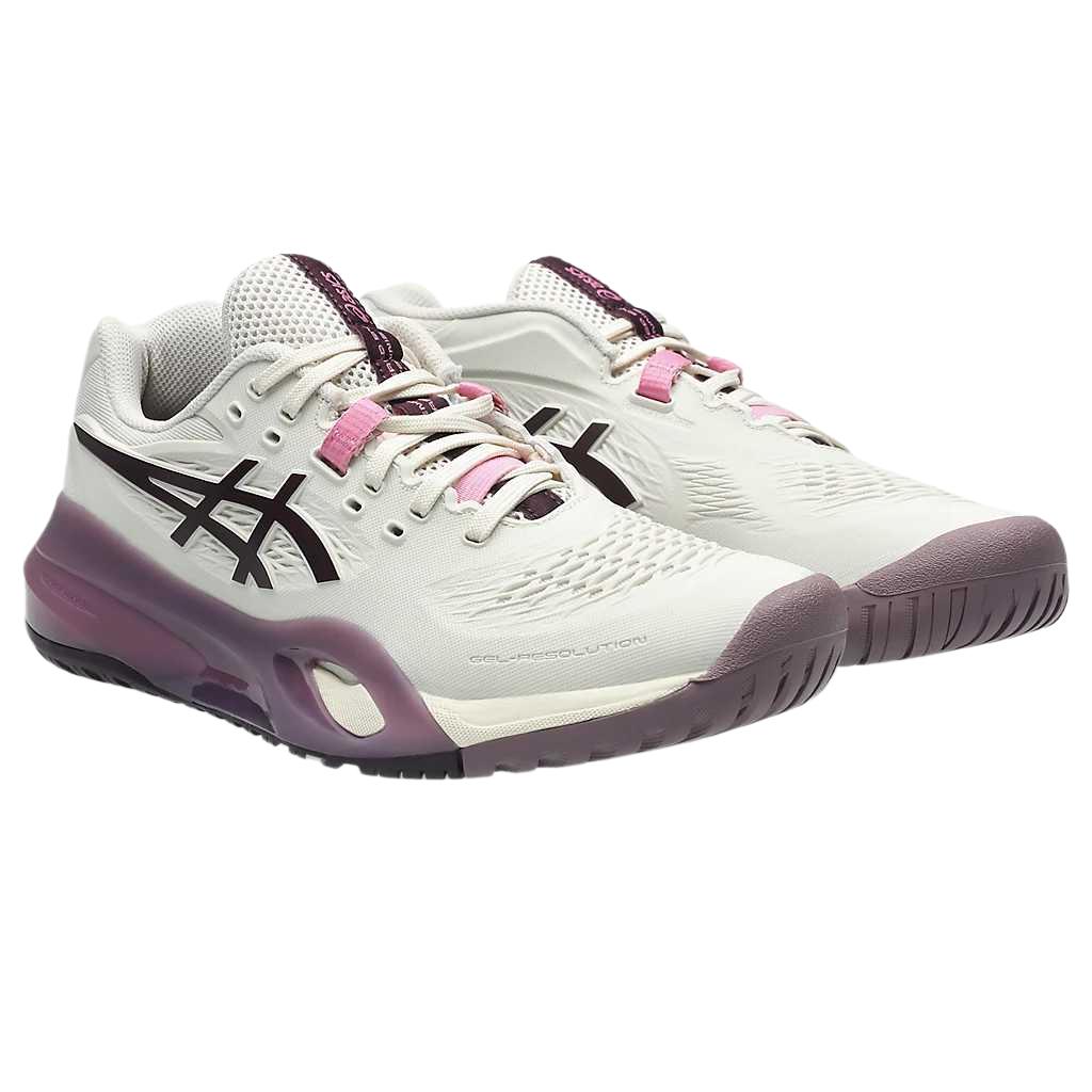 Asics Gel-Resolution X Thick Sole Lace-Up Round Toe Mid-Top Tennis Shoes Women sneakers 1042A278-250